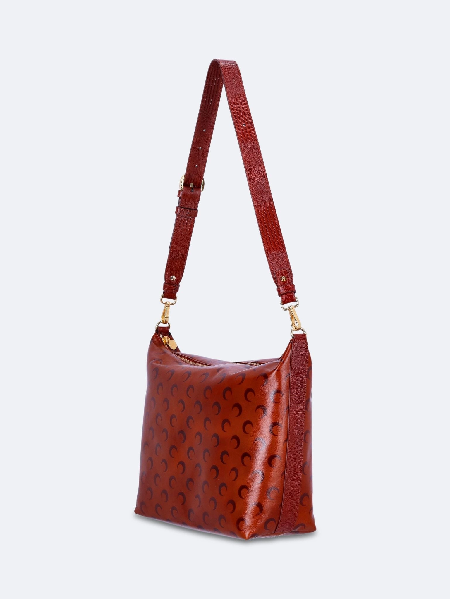 Moon airbrushed leather mail