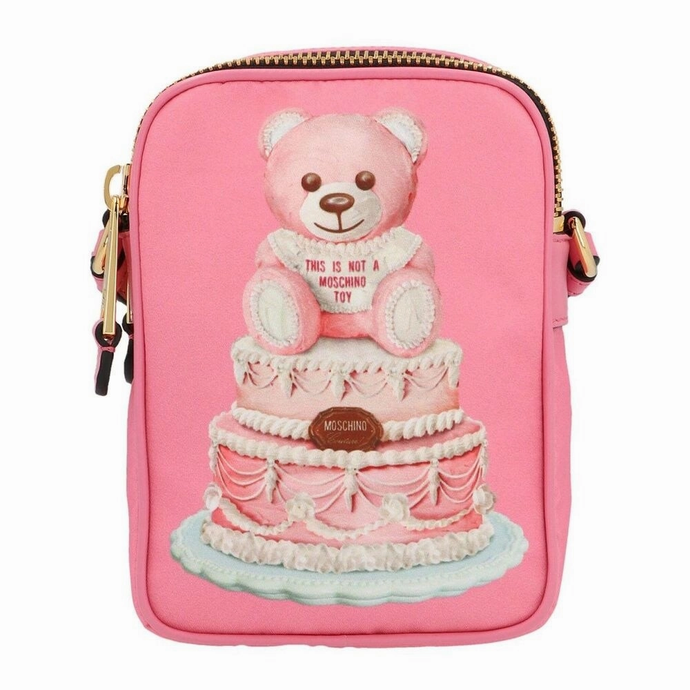 Moschino Couture Pink Nylon Crossbody Women's Bag
