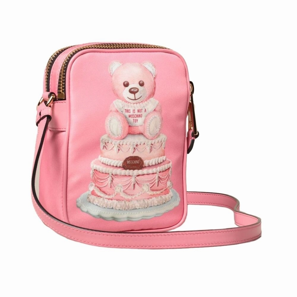 Moschino Couture Pink Nylon Crossbody Women's Bag