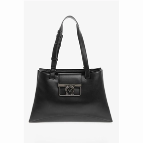 Moschino LOVE 3 Compartment Faux Leather Tote Women's Bag