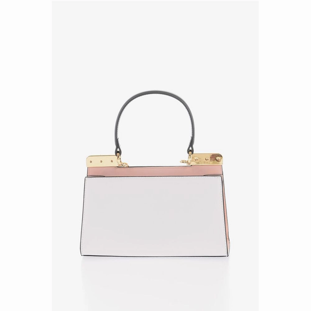 Moschino LOVE Faux Leather Handbag with Golden Details