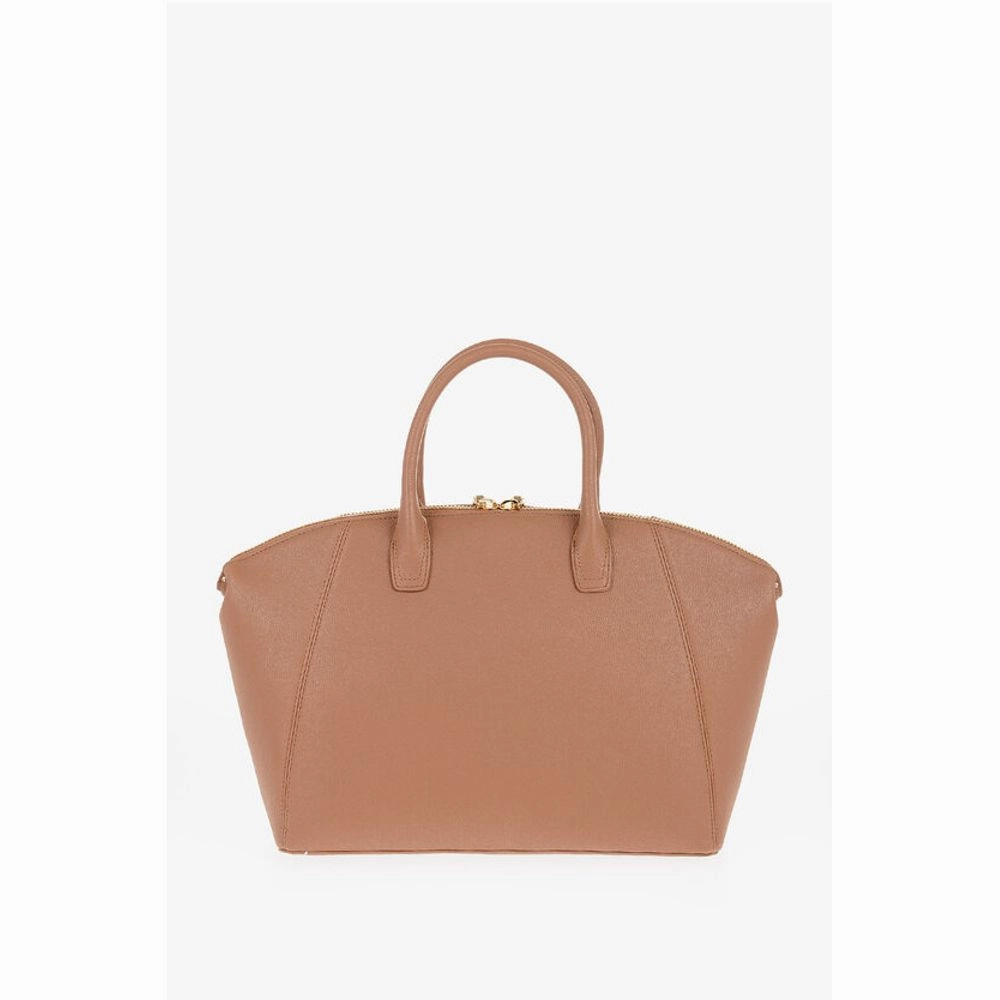 Moschino LOVE Faux Leather Tote Bag with Golden Logo