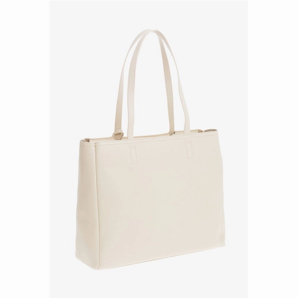Moschino LOVE Faux Leather Tote Bag with Golden Women's Logo