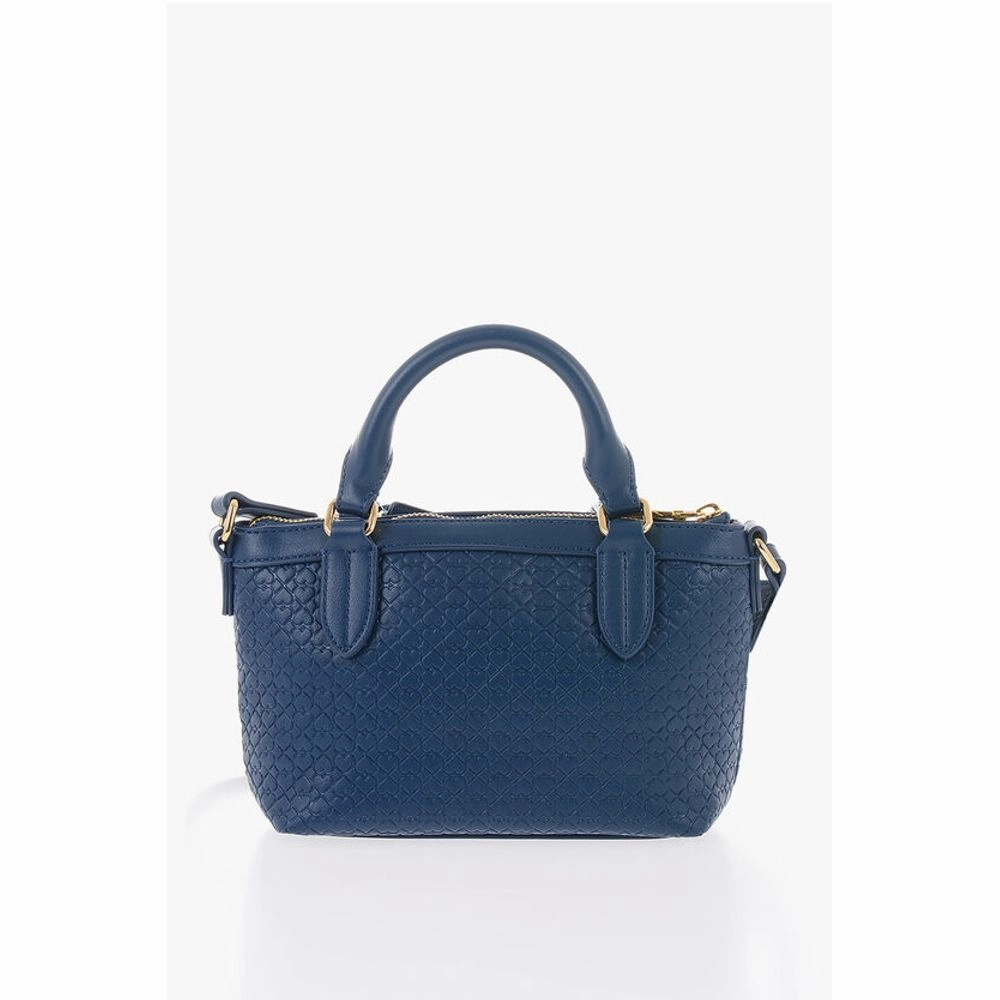 Moschino LOVE Faux Leather VALENTINA Crossbody Bag with all-Over Hear