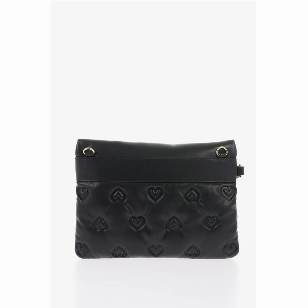 Moschino LOVE Hearts Embossed Faux Leather Handbag