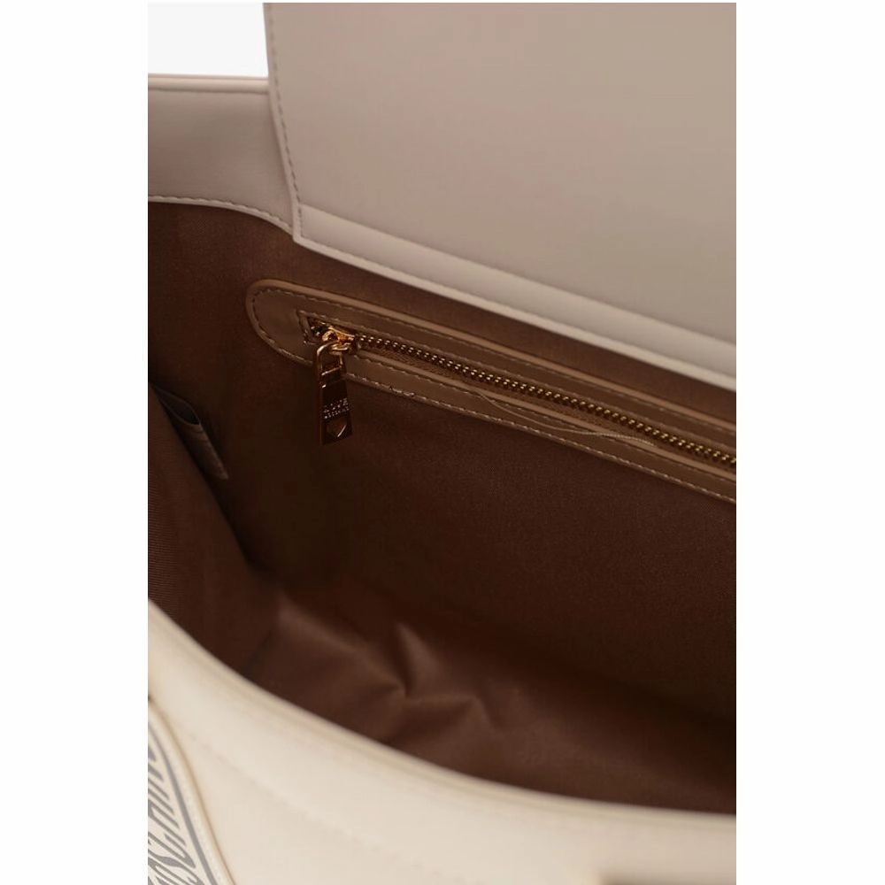 Moschino LOVE MOSCHINO Faux Leather Tote Bag with Logoed Bands