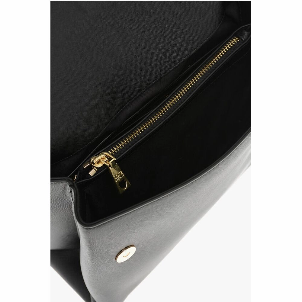 Moschino LOVE MOSCHINO Saffiano Faux Leather Hande Bag with Removable