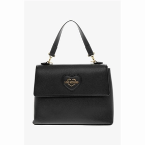 Moschino LOVE MOSCHINO Saffiano Faux Leather Hande Bag with Removable