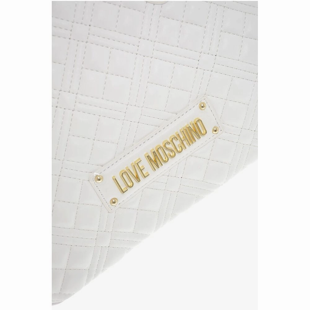 Moschino LOVE Quilted Textu faux Leather with a LM Women's Logo