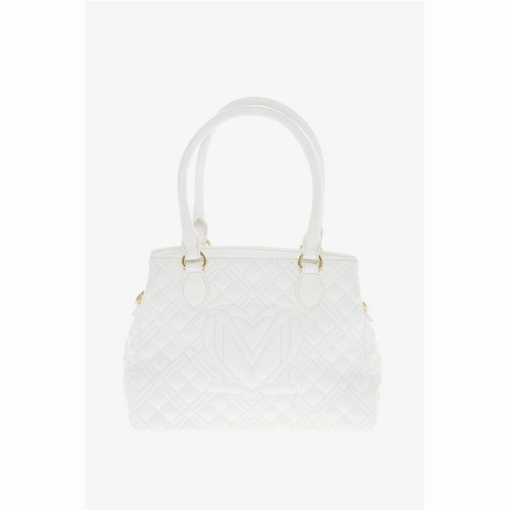 Moschino LOVE Quilted Textu faux Leather with a LM Women's Logo