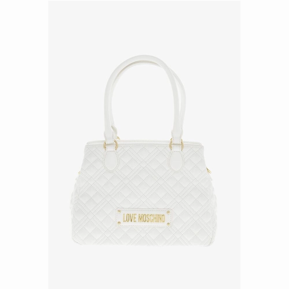 Moschino LOVE Quilted Textu faux Leather with a LM Women's Logo