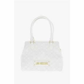 Moschino LOVE Quilted Textu faux Leather with a LM Women's Logo
