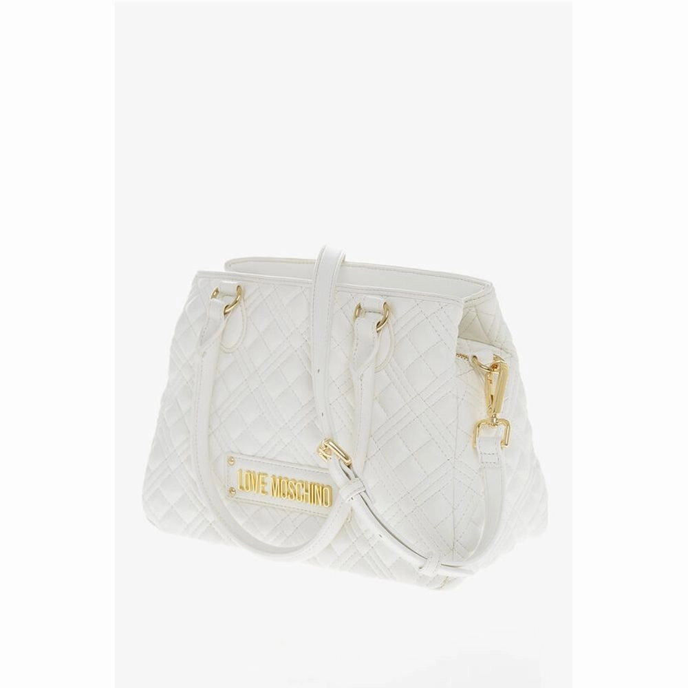 Moschino LOVE Quilted Textu faux Leather with a LM Women's Logo