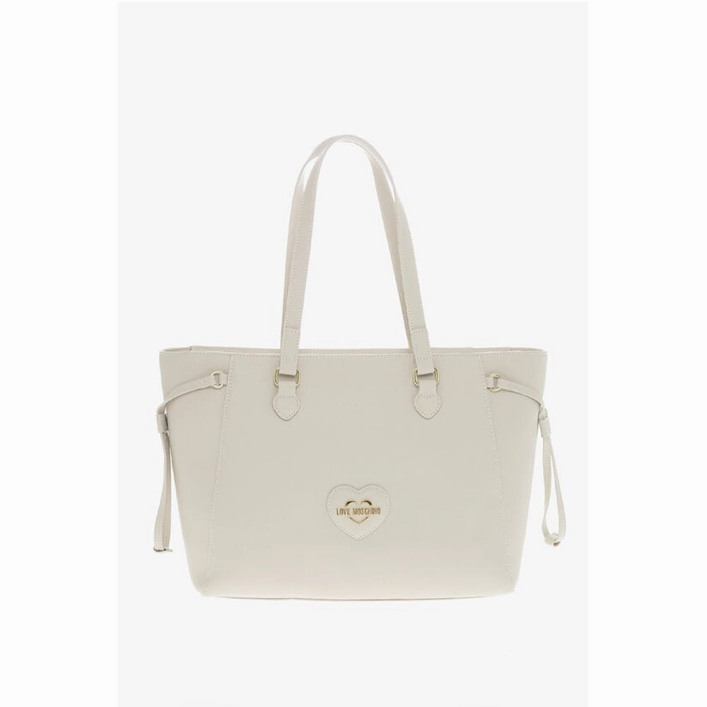 Moschino LOVE Saffiano Faux Leather Tote Bag