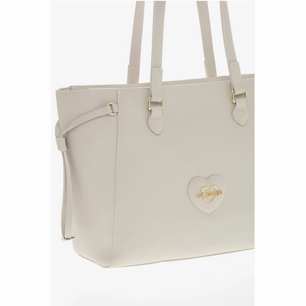 Moschino LOVE Saffiano Faux Leather Tote Bag