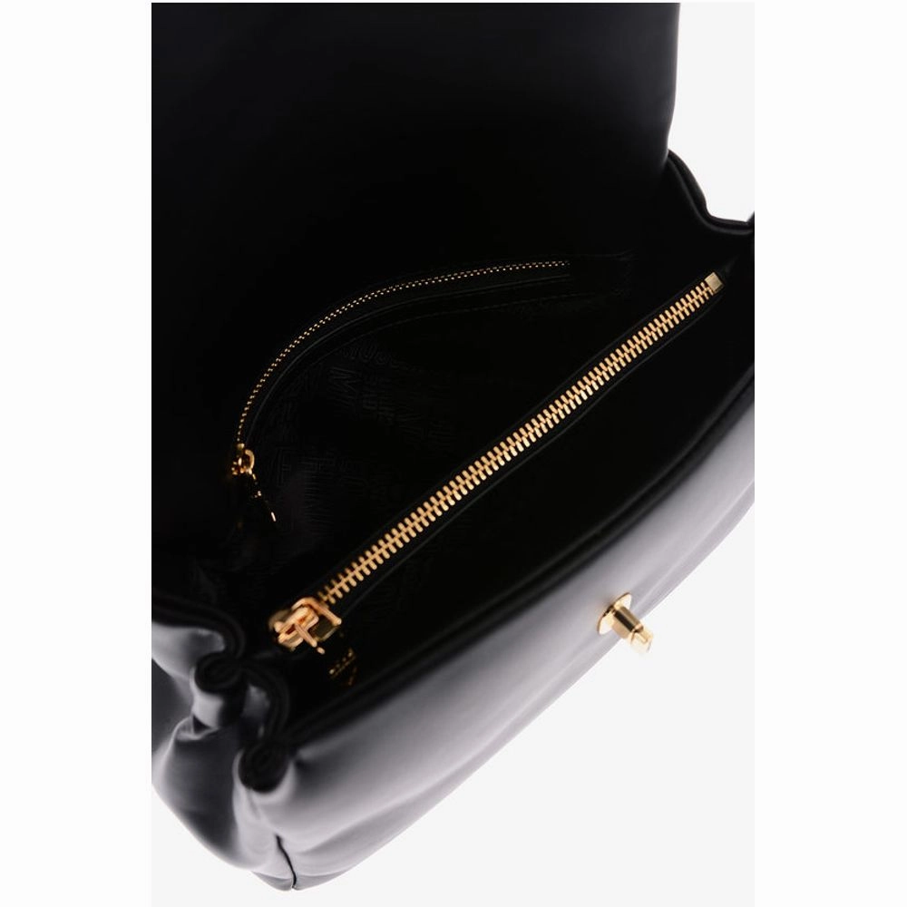Moschino LOVE Turn Lock Closure Faux Leather Bag with Removable Women's Shoul