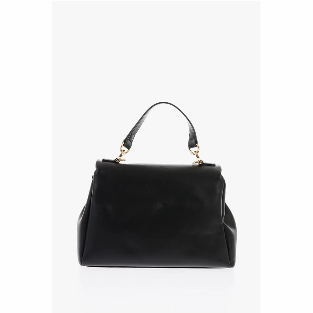 Moschino LOVE Turn Lock Closure Faux Leather Bag with Removable Women's Shoul