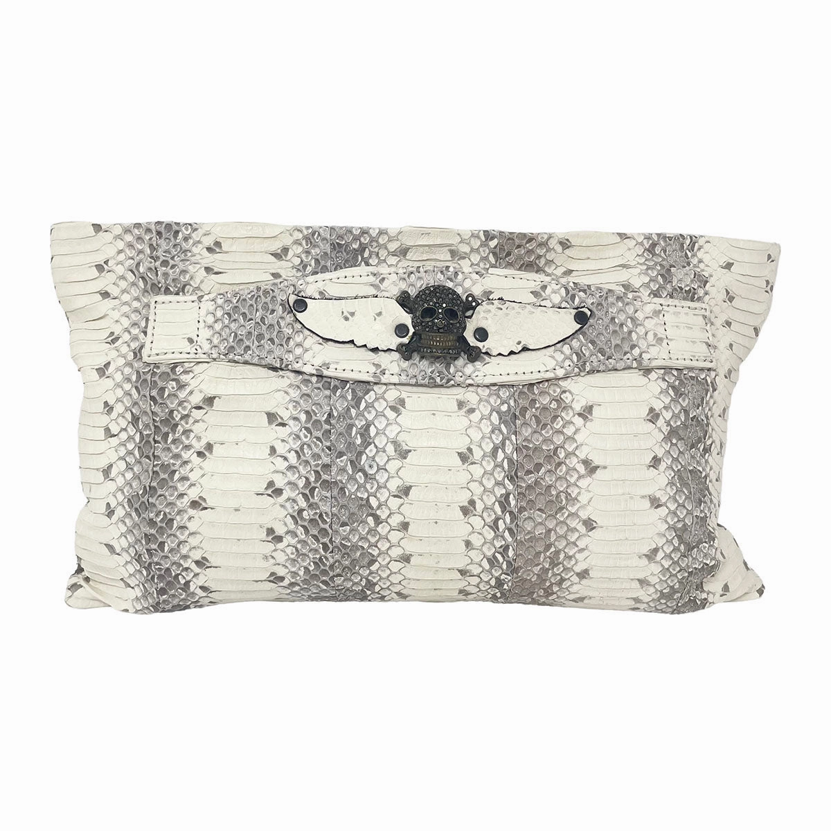 Musick Suzie Q Skull Python Clutch