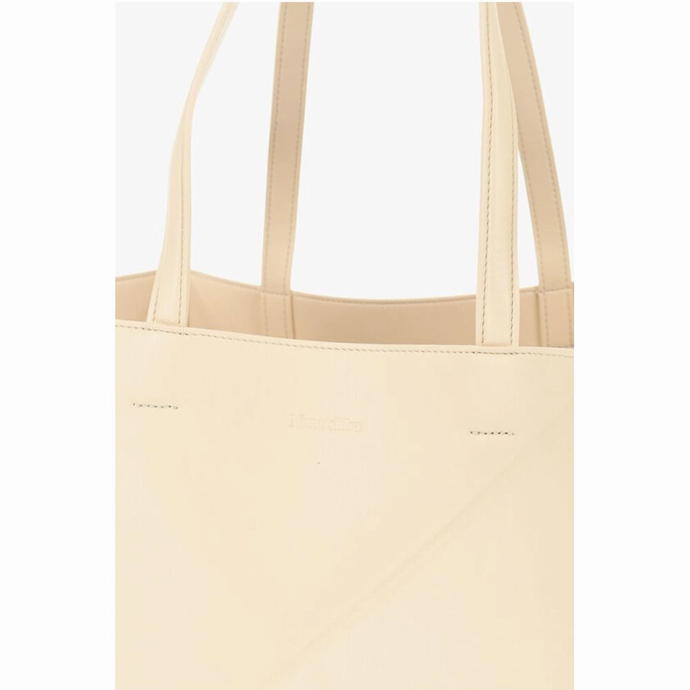 Nanushka Solid Color Faux Leather THE ORIGAMI Tote Bag