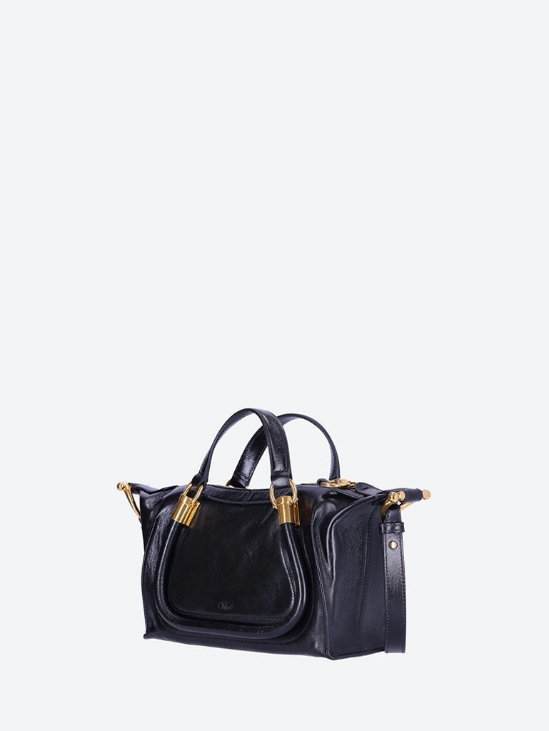 Natural shiny calfskin Paraty 24 handbag
