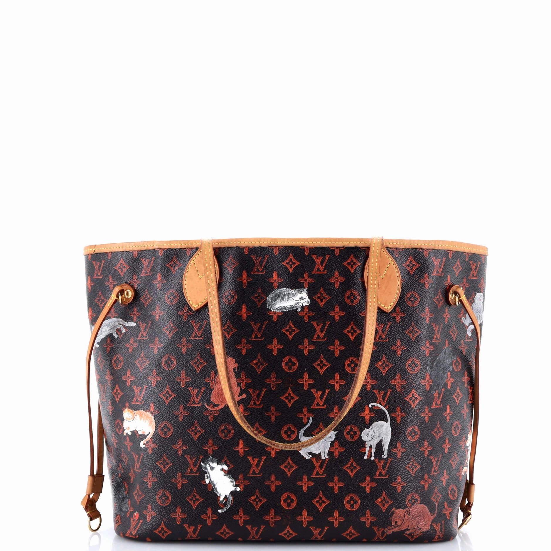 Neverfull NM Tote Limited Edition Grace Coddington Catogram Canvas MM