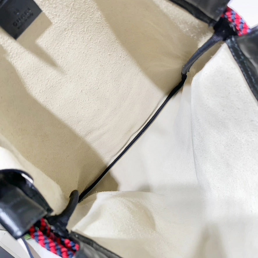 No.4354-Gucci Print Leather Backpack (Unused / )