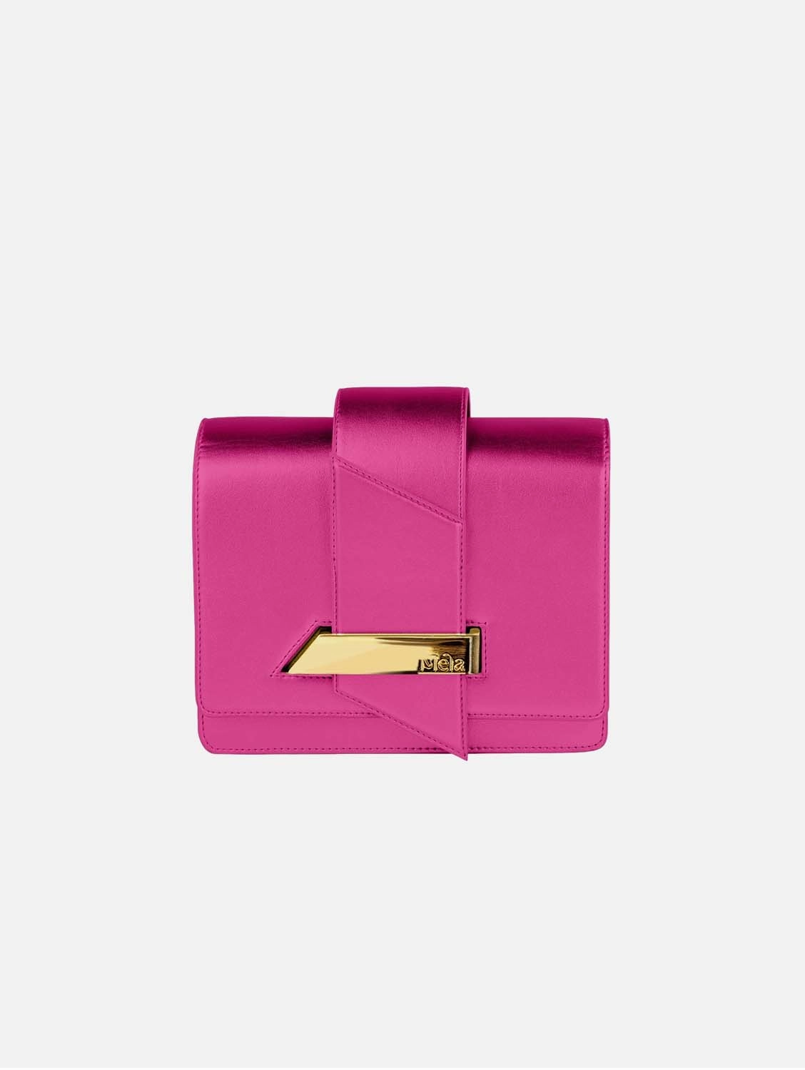 Nora Apple Leather Vegan Crossbody Bag |  Raspberry