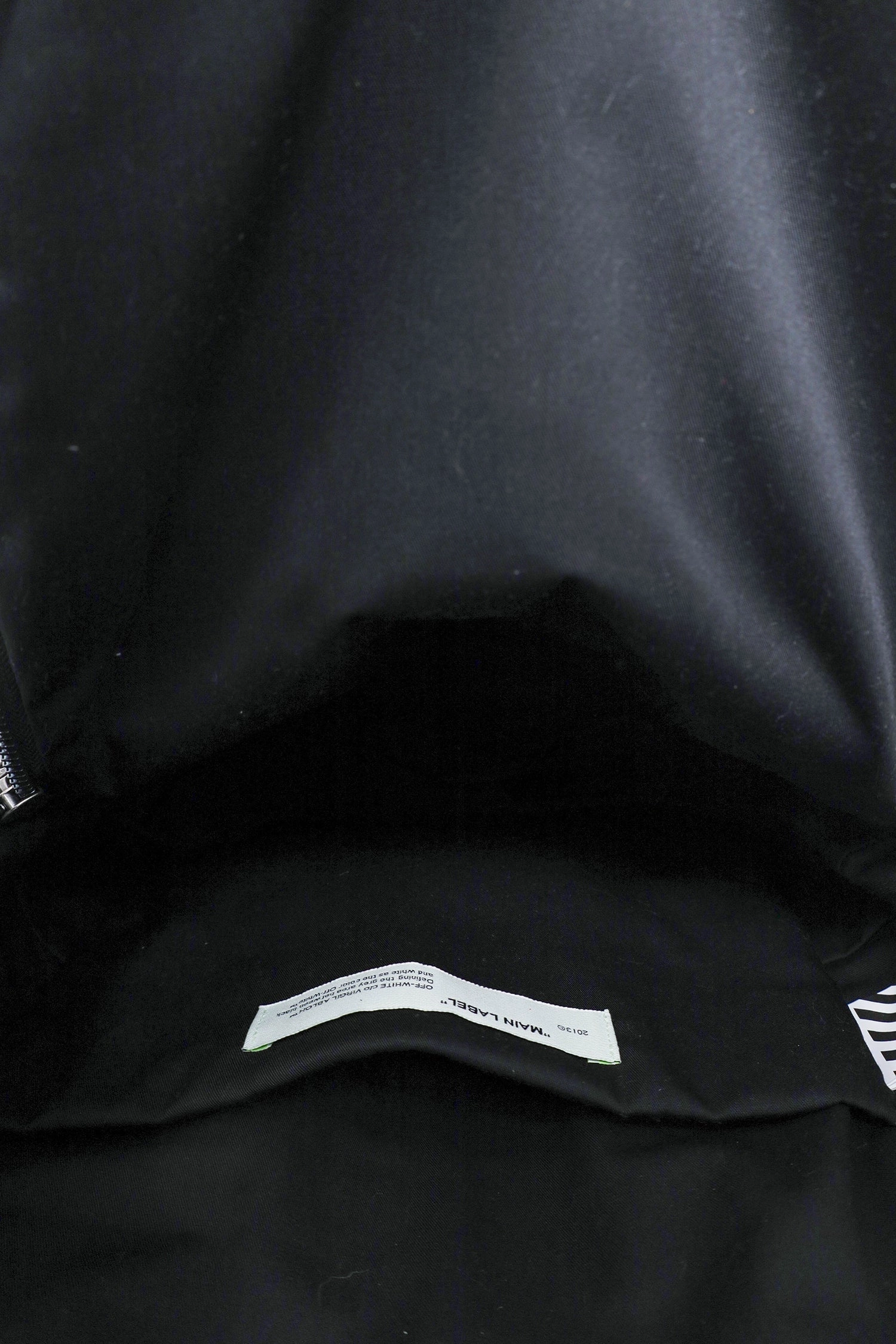 Off-White Black Double Front Pocket Abstract Arrows Backpack
