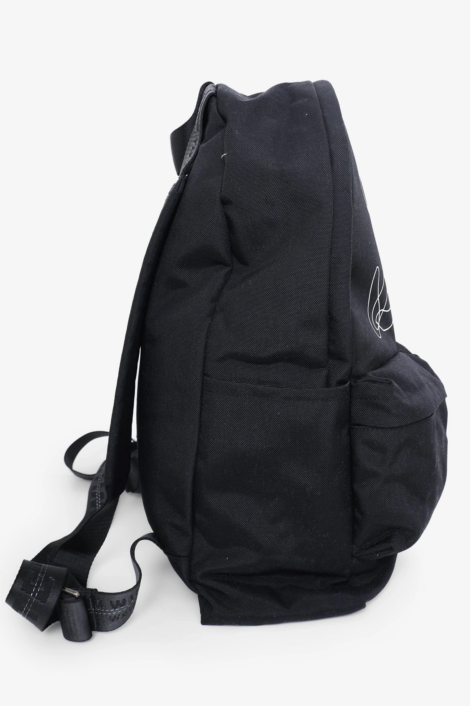 Off-White Black Double Front Pocket Abstract Arrows Backpack
