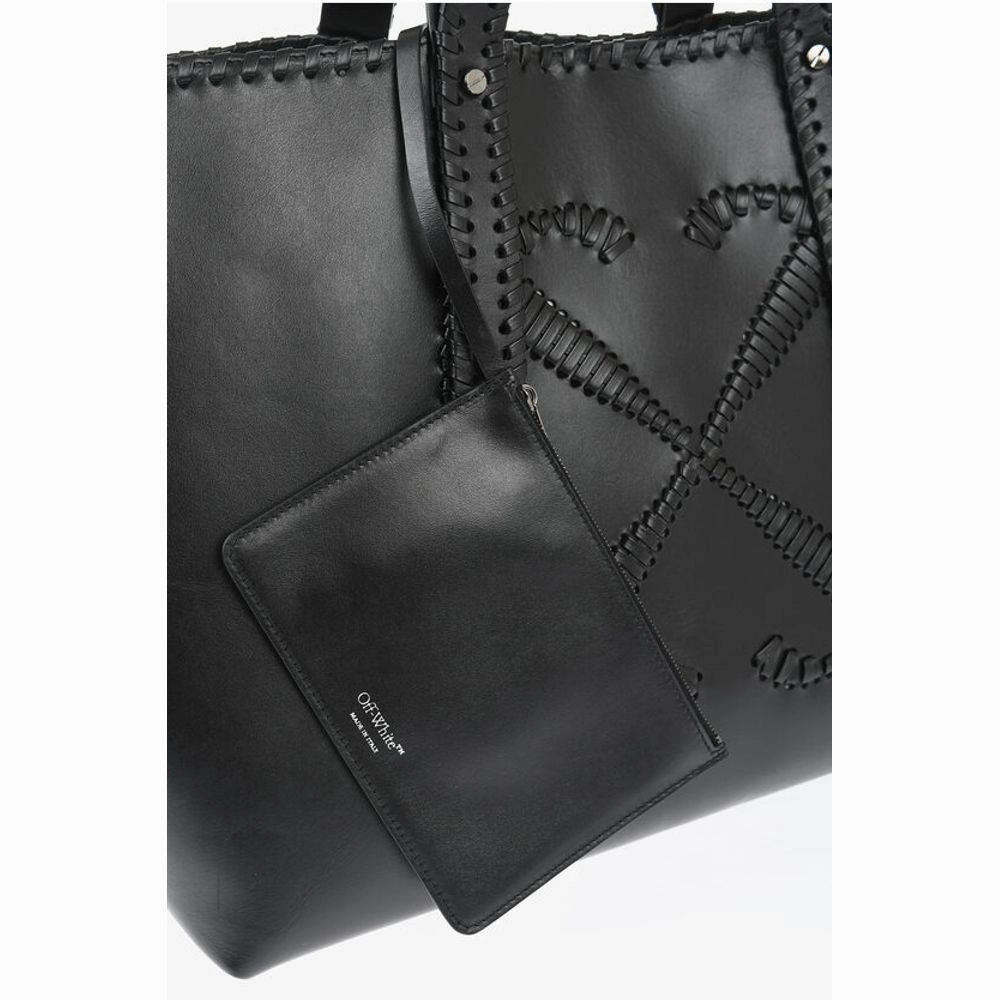 Off-White Braided Leather DAY OFF WEAVING Weekend Bag
