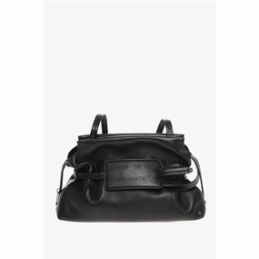 Off-White Solid Color Leather Clutch
