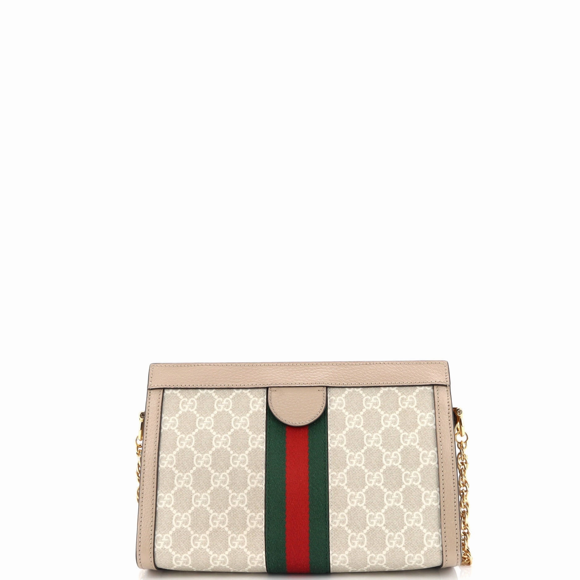 Ophidia Chain Shoulder Bag GG Coated Canvas Small
