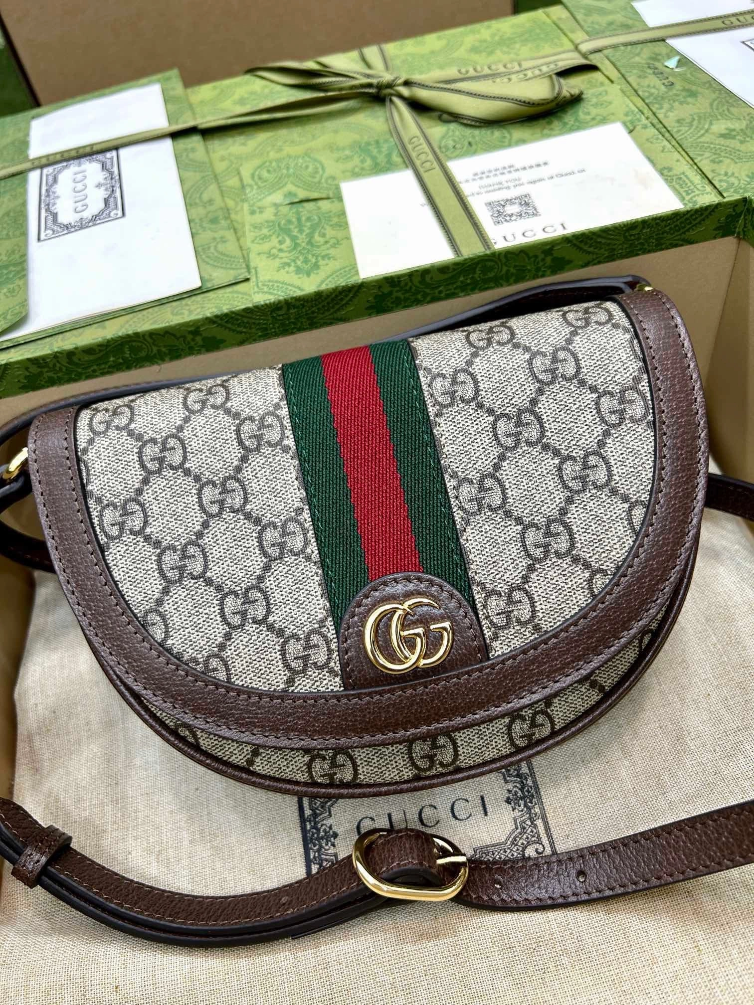 Ophidia Mini GG Shoulder Bag Leather Shoulder Bag for Women
