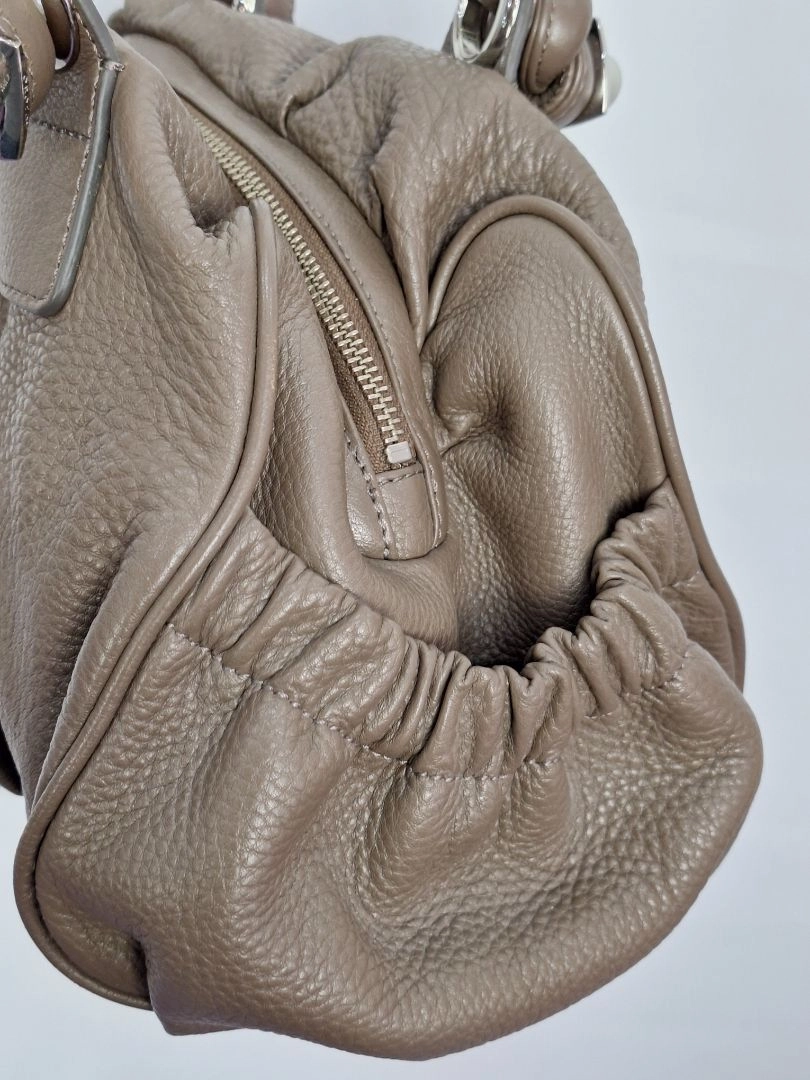 Oroton Taupe Slouchy Shoulder Bag