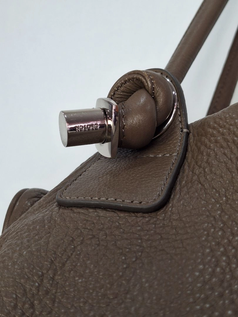 Oroton Taupe Slouchy Shoulder Bag