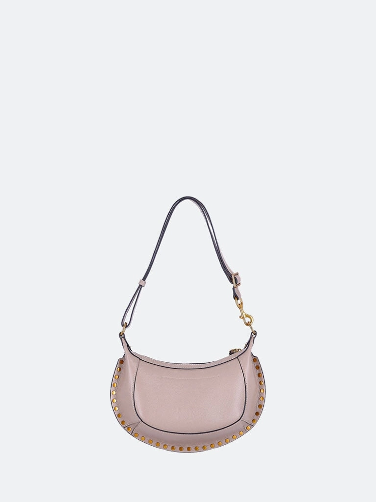 Oskan moon grainy leather shoulder bag