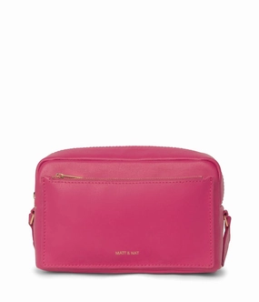Paige Vegan Crossbody Bag- Arbor In Dragonfruit