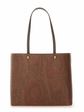 Paisley Patterned Structured Bag