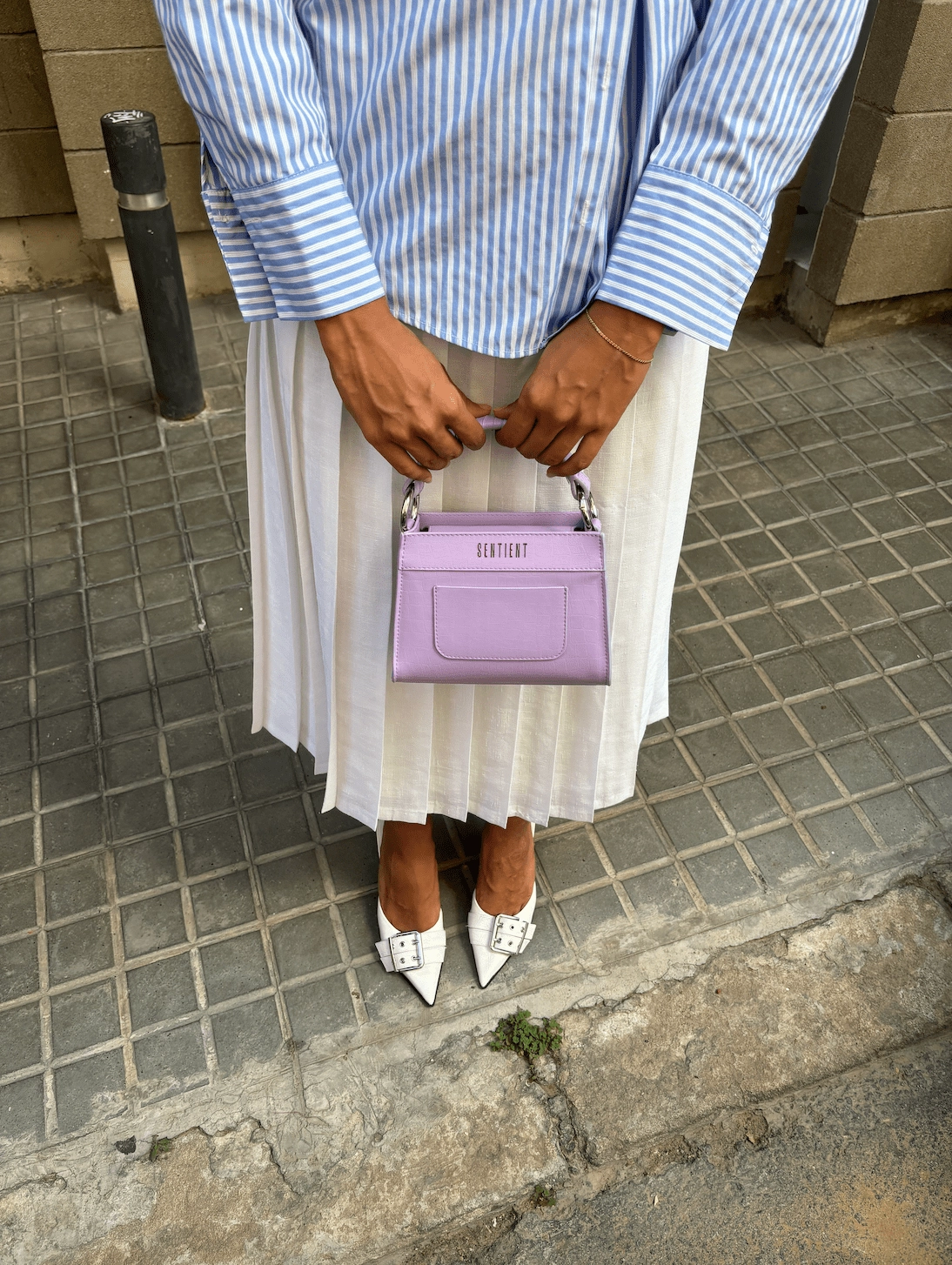 Panthera Desserto Cactus Leather Vegan Mini Tote | Lavender