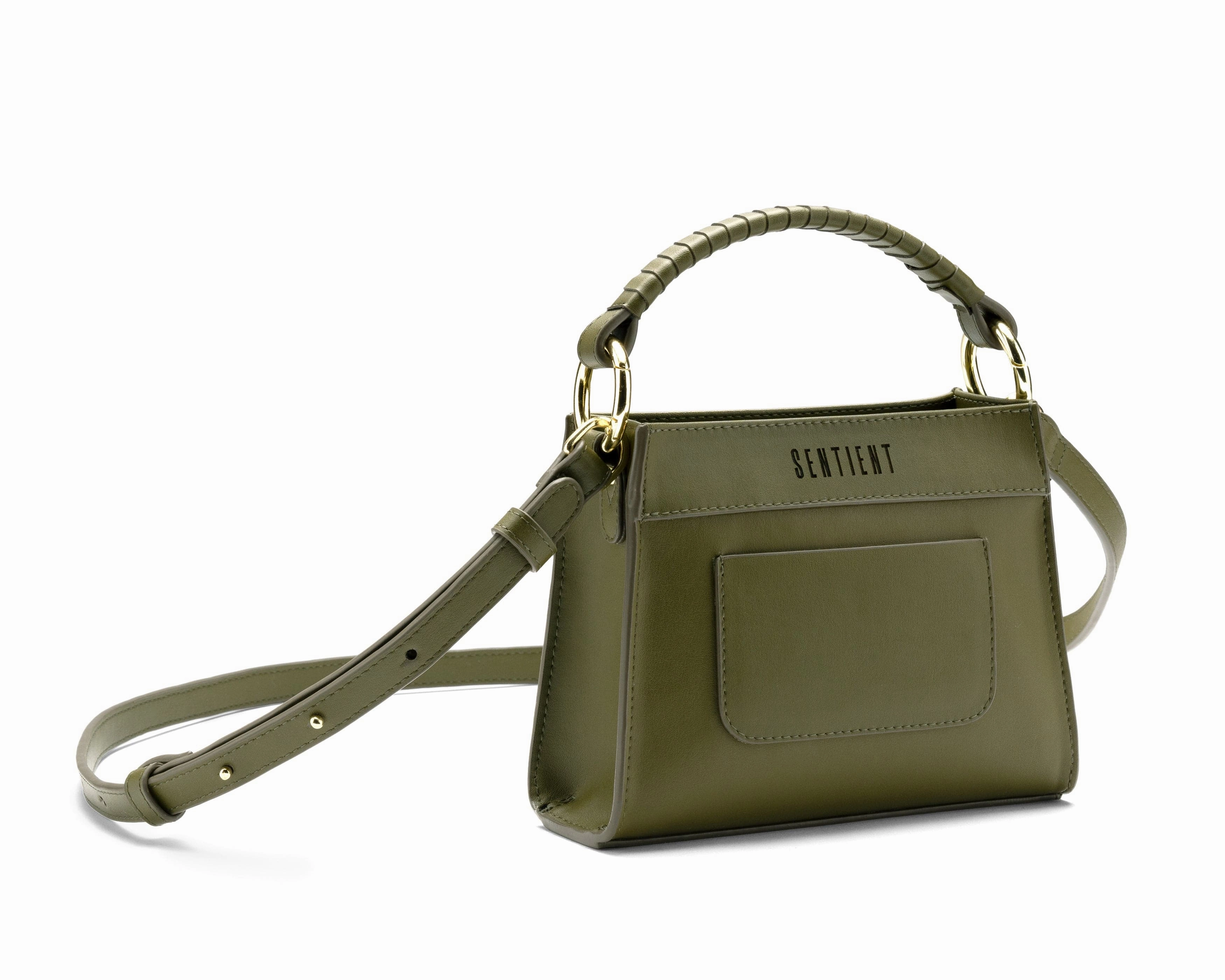 Panthera Desserto Cactus Leather Vegan Mini Tote | Moss Green
