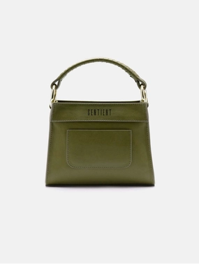 Panthera Desserto Cactus Leather Vegan Mini Tote | Moss Green