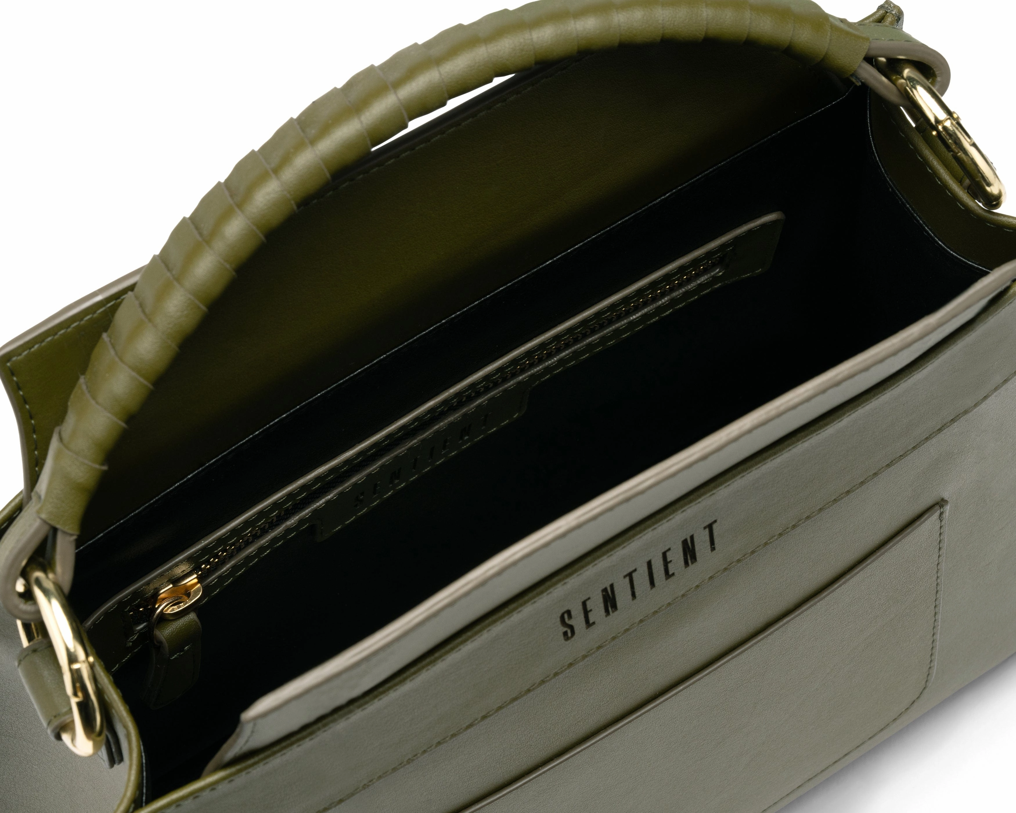 Panthera Desserto Cactus Leather Vegan Tote | Moss Green