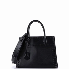 Paradigme Tote Studded Saffiano with City Calf Small