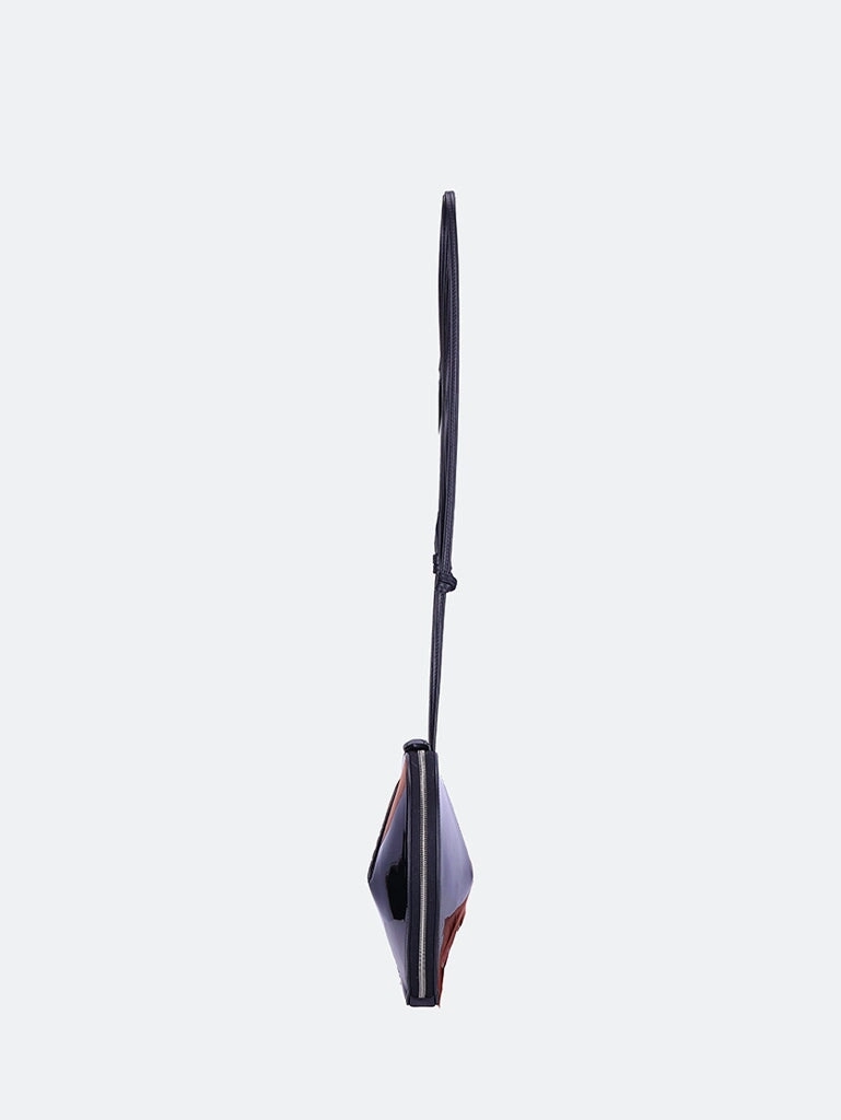 Patent leather le cur shoulder bag