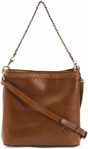 Patricia Nash Leather Ledra Bucket Crossbody Bag