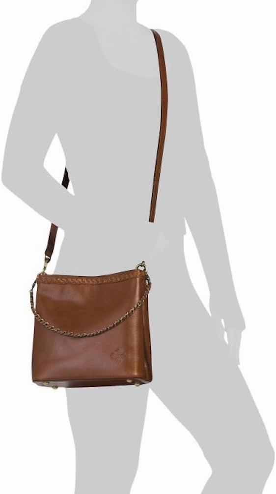 Patricia Nash Leather Ledra Bucket Crossbody Bag