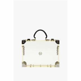 Philipp Plein sheer rigid handbag with removable shoulder strap