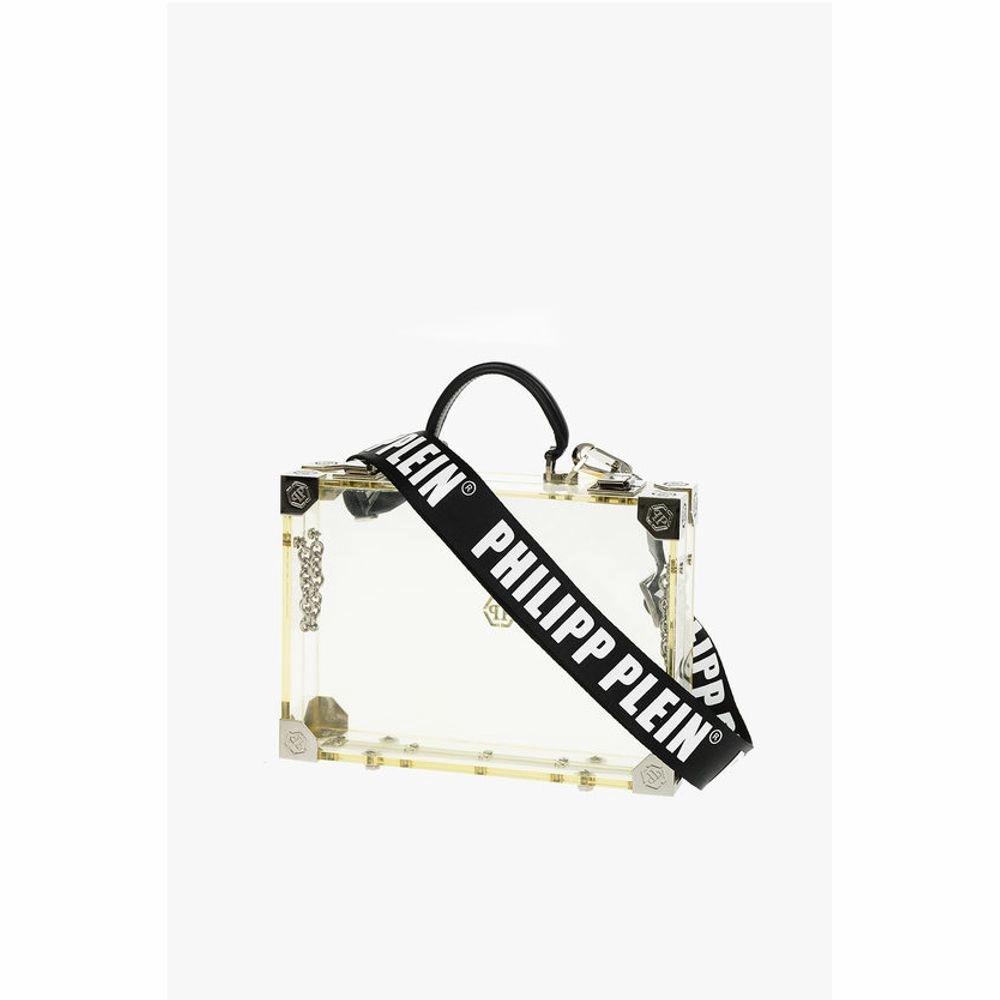 Philipp Plein sheer rigid handbag with removable shoulder strap