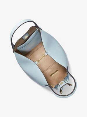 Phoebe Large Faux Leather Bucket Bag