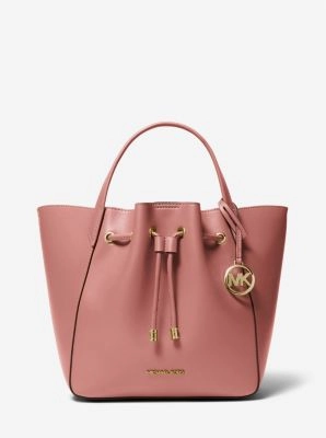 Phoebe Large Faux Leather Bucket Bag